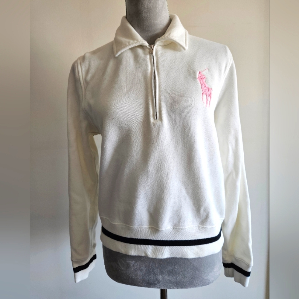 RL BLACK LABEL - Pink Polo Sweatshirt White - Picture 4 of 13
